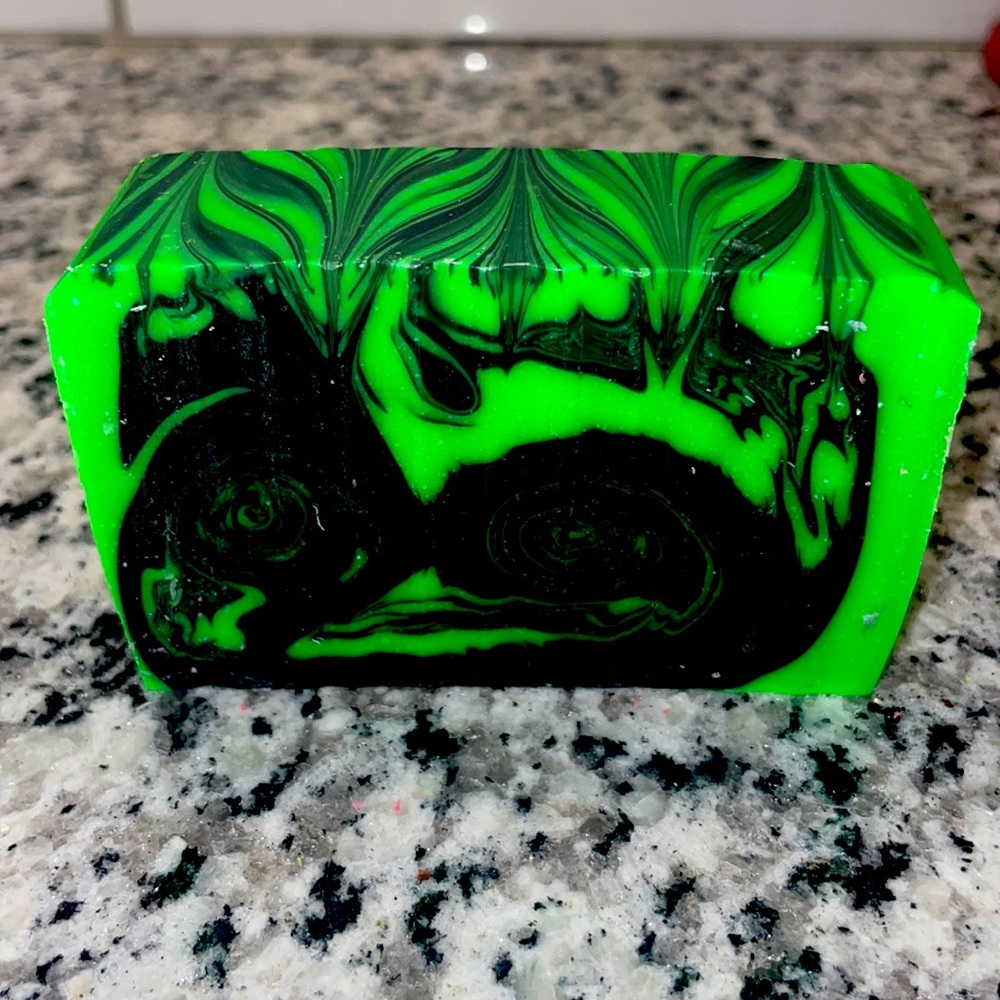 Red berries, lemon, Jasmine, and cedar Zombie Repellent bar of soap💚